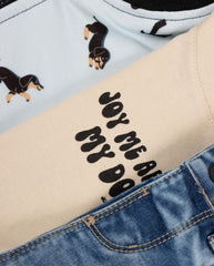 Conjunto 3 Piezas Chaqueta Letras Dog Joy Baby