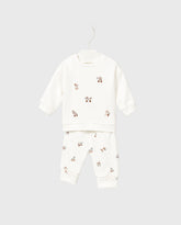 Conjunto Manga Larga Animales Blanco Mayoral