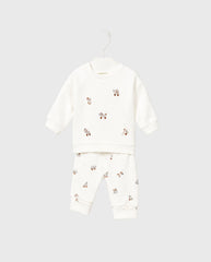 Conjunto Manga Larga Animales Blanco Mayoral