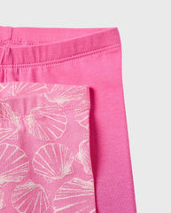 Set 2 Short Licra Rosa Zippy detalle