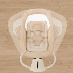 Silla Mecedora Electrónica 3 en 1 Aura Deluxe Bassinet Beige Mastela movimiento