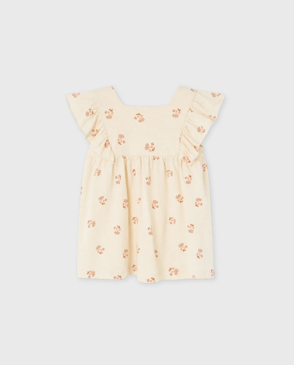 Vestido Flores Crema Losan