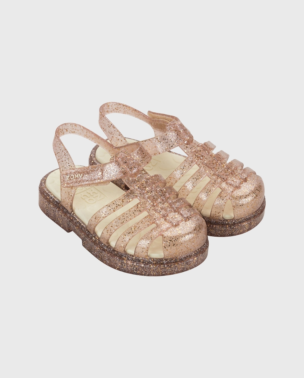 Sandalias Lovely Nude Glitter
