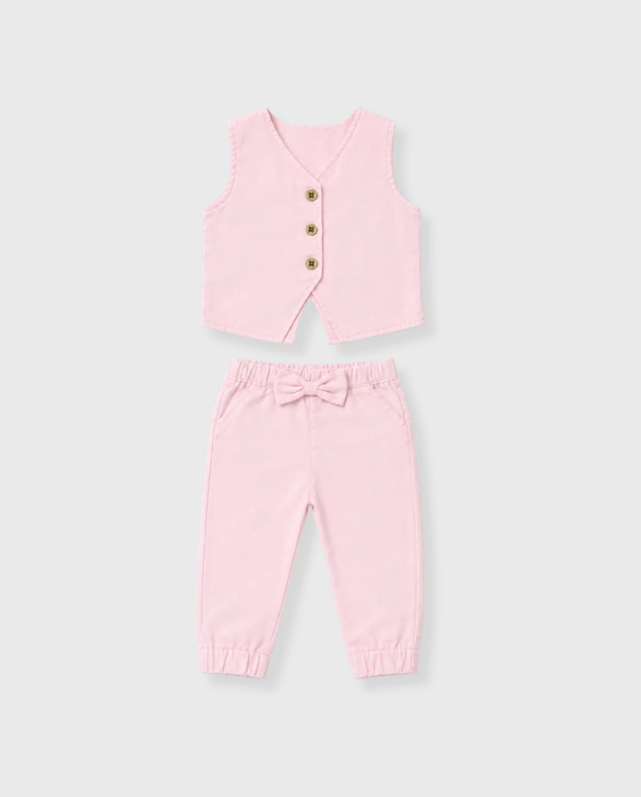 Conjunto Pantalón Moño Rosa