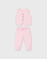 Conjunto Pantalón Moño Rosa