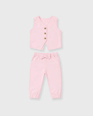 Conjunto Pantalón Moño Rosa