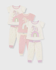 Pijama Pantalón Estampado Unicornio Color Surtido Pastel
