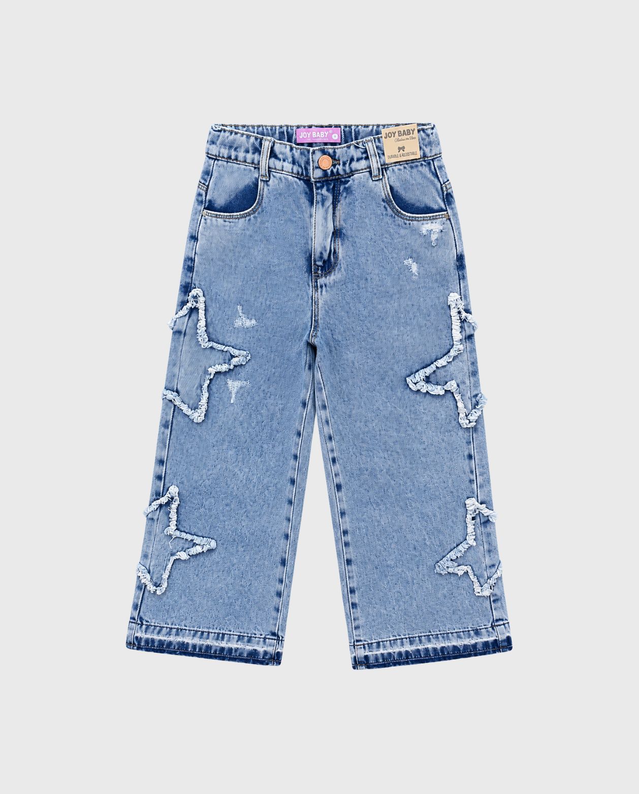 Pantalón Denim Bordado Estrellas Joy Baby