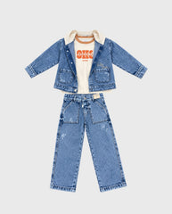 Conjunto 3 Piezas Chaqueta Denim Joy Baby