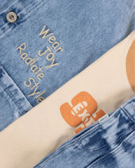 Conjunto 3 Piezas Chaqueta Denim Joy Baby estilo