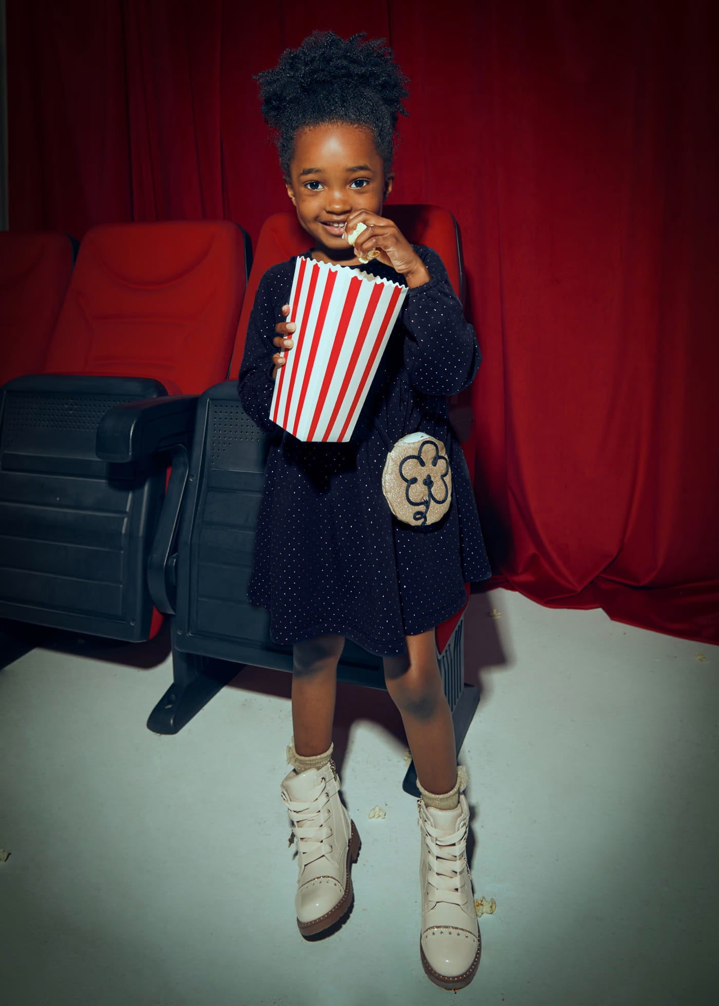 Vestido con Bolso Puntos Navy Mayoral Modelo