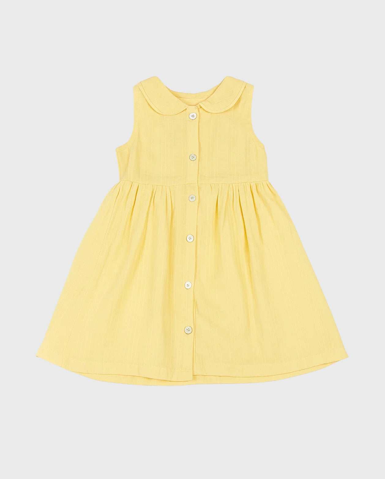 Vestido Con Cuello Botones