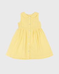 Vestido Con Cuello Botones