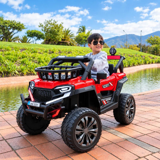 Carro Montable Eléctrico Súper Trail Rojo 12V Prinsel