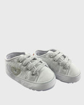 Tenis Corazones Blancos par