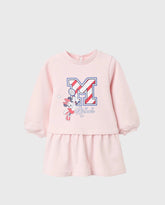 Vestido Estampado Minnie Rosa Zippy