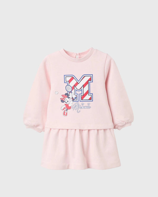 Vestido Estampado Minnie Rosa Zippy