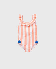 Vestido de Baño Enterizo Rayas Zippy®