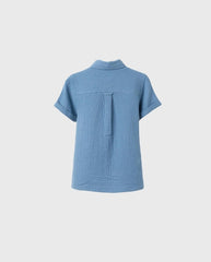 Camisa Manga Corta Bambula Azul Zippy® diseño