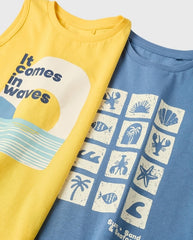 Set 2 Camisetas Esqueleto Playa Zippy® detalle