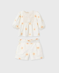 Conjunto ShortMargaritas Blanco Zippy®