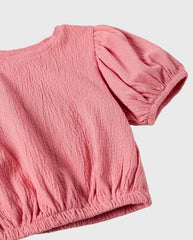 Blusa Bombacha Pliegues Rosa Zippy® detalle