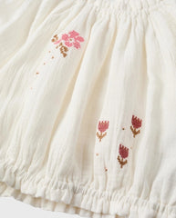 Blusa Bombacha Bordado Blanco Zippy® detalle