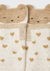 Medias Antideslizantes Oso Beige Mayoral Detalles