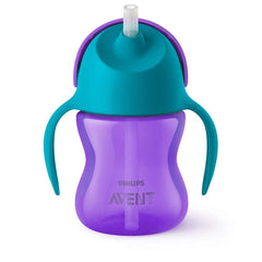 Vaso Pitillo Con Asas 200ml Morado Avent Diseño