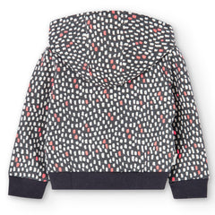Chaqueta Felpa Capota Gris BOBOLI