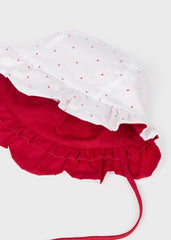 Pava Reversible Volantes Rojo Mayoral Detalles