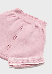 Set 3 Piezas Tricot Tejido Rosa Mayoral Detalles