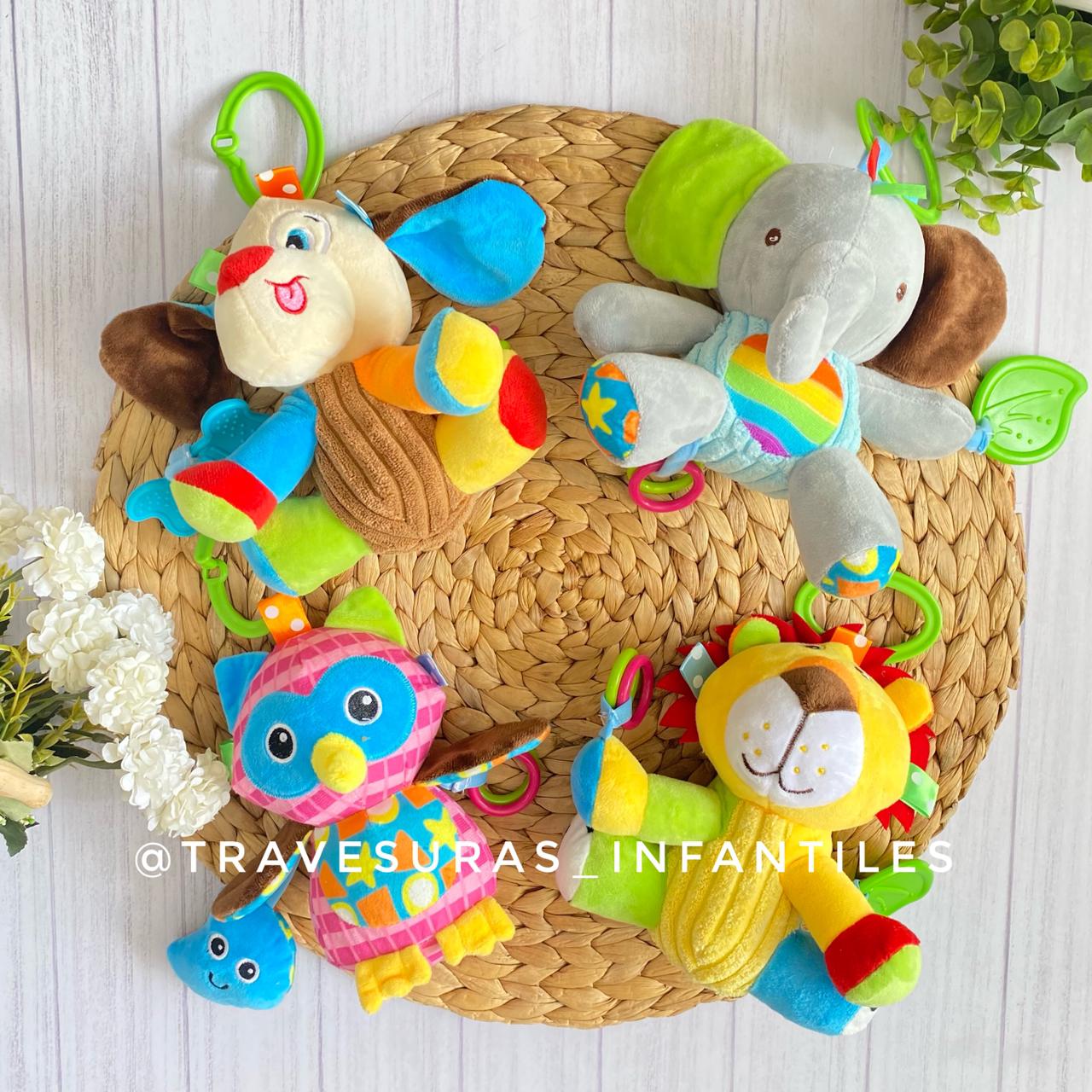 Sonajero Peluche Animales Travesuras Infantiles