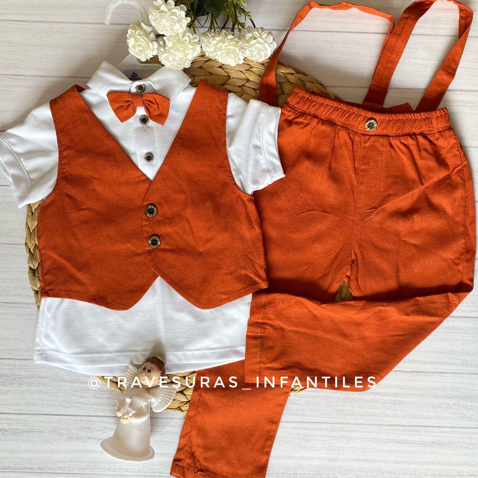 Set 3 Piezas Chaleco Y Corbatín Niño CASTILLITOS