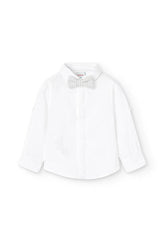 Camisa Manga Larga Blanca Corbatin Boboli