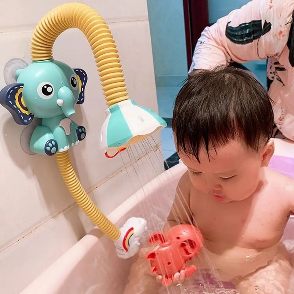 Ducha de baño de bebé elefante