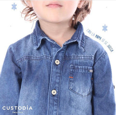 Camisa Manga Larga Denim detalle