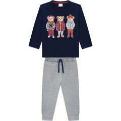 Conjunto Sudadera Osos Azul