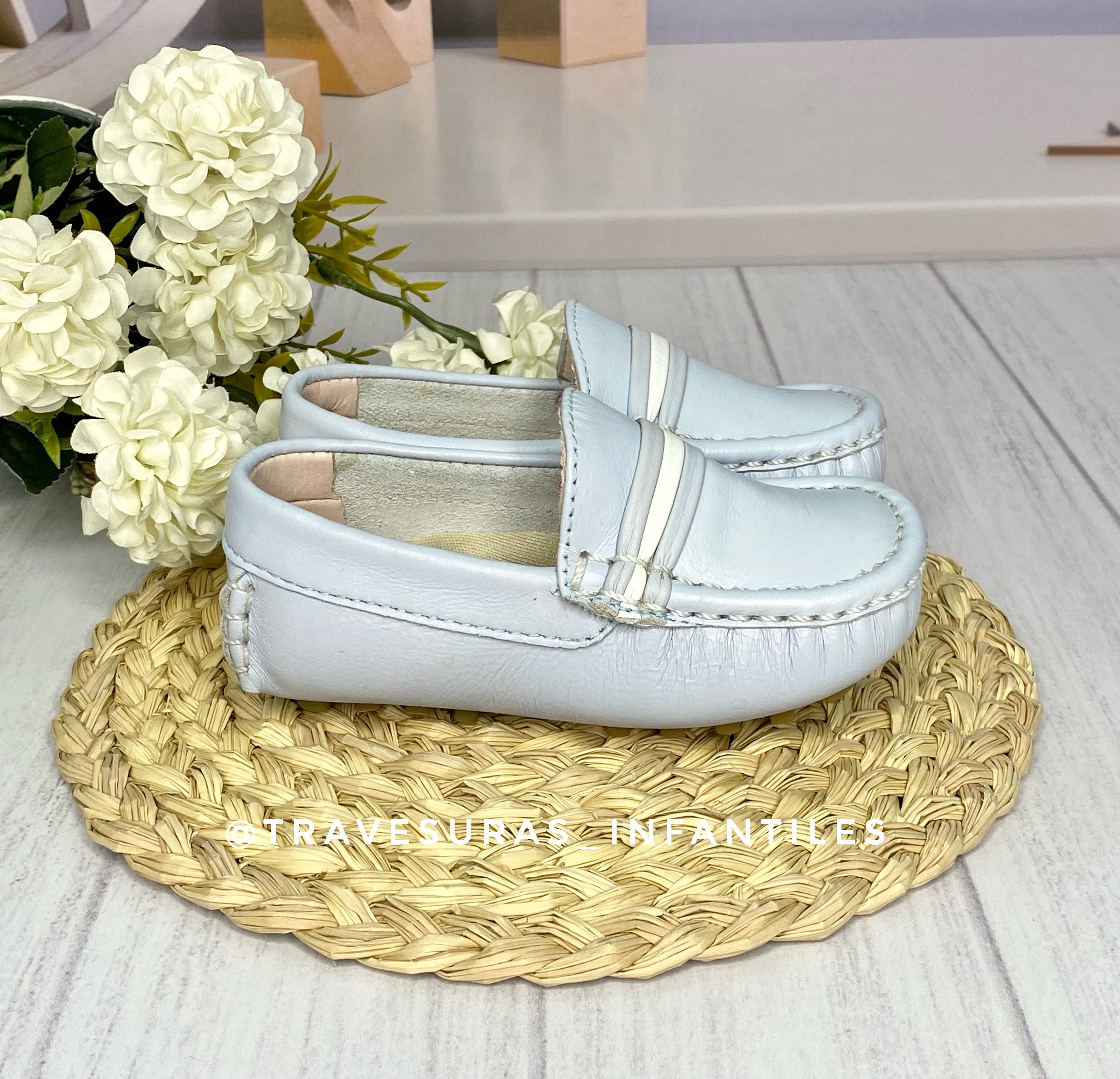 Mocasines Para Niño Celeste