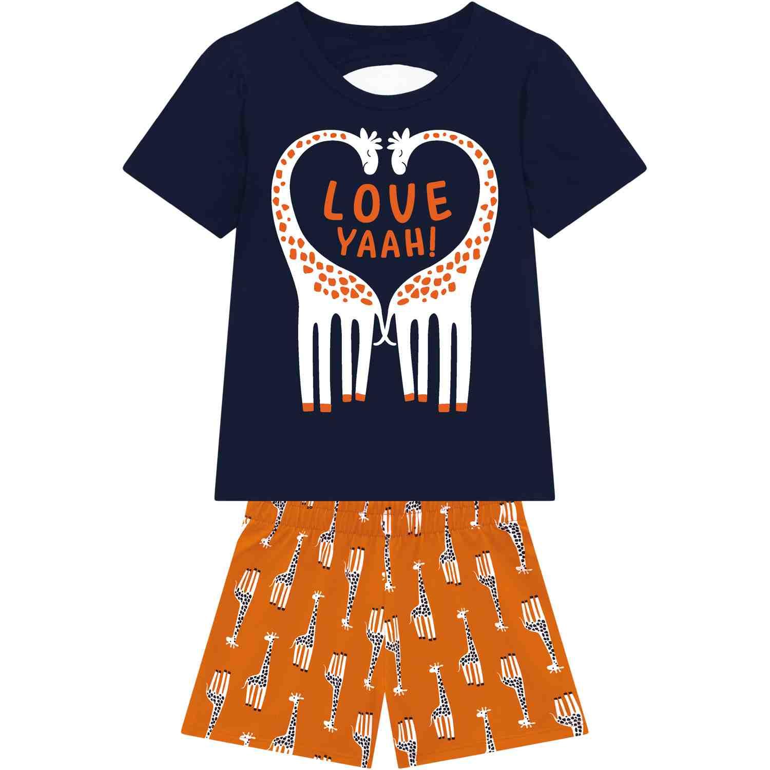 Conjunto Love Jirafa MILON Azul