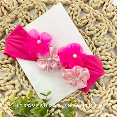 Balaca Flores Fucsia Neón