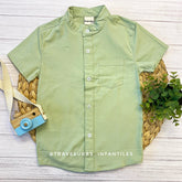 Camisa Manga Corta Para Niño verde