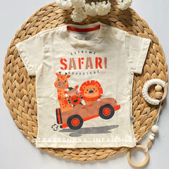 Camiseta Safari Adventure Auto beige