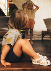 Sandalias Tobby Solid Marfil Igor Niños