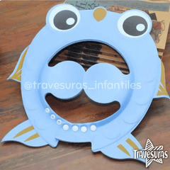 Gorro Protector De Baño Pez Azul