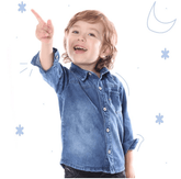 Camisa Manga Larga Denim