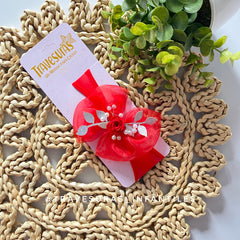 Balaca Amalia Tela Moño Rojo