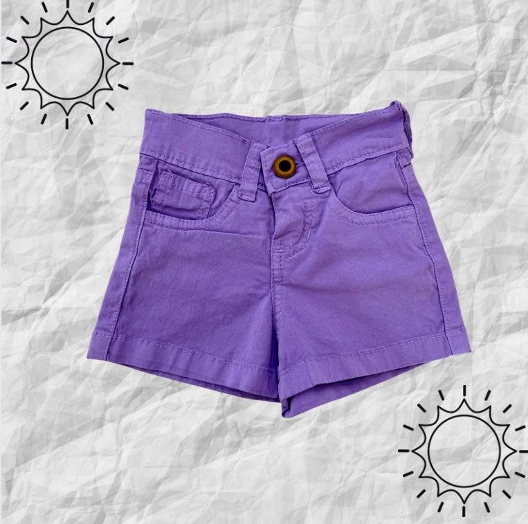 Short Colores Jean Travesuras Infantiles lila