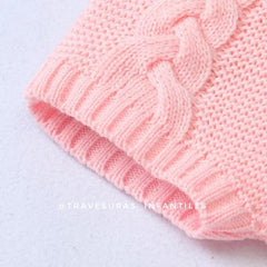 Body Tirantes Trenzado Tejido Rosa detalle
