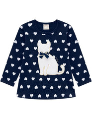 Blusa Puntos Gata Milon azul